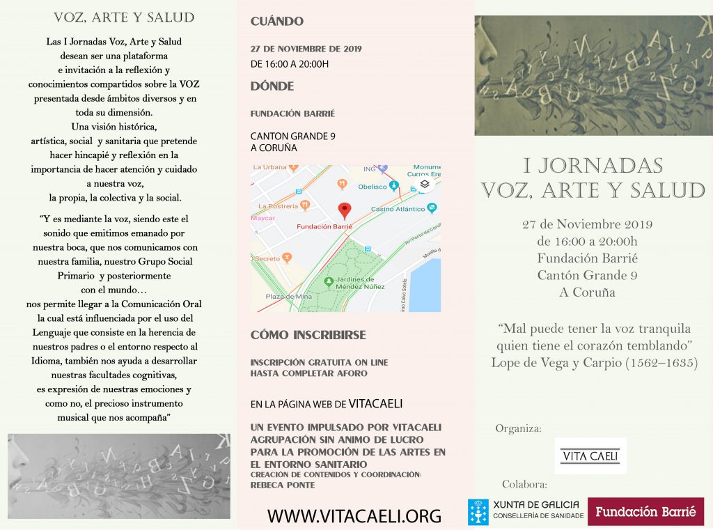 Tríptico Jornadas de Voz