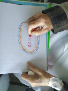 Arteterapia a pie de cama Unidad Paliativos Hospital Marítimo de oza Area Saniataria de A Coruña